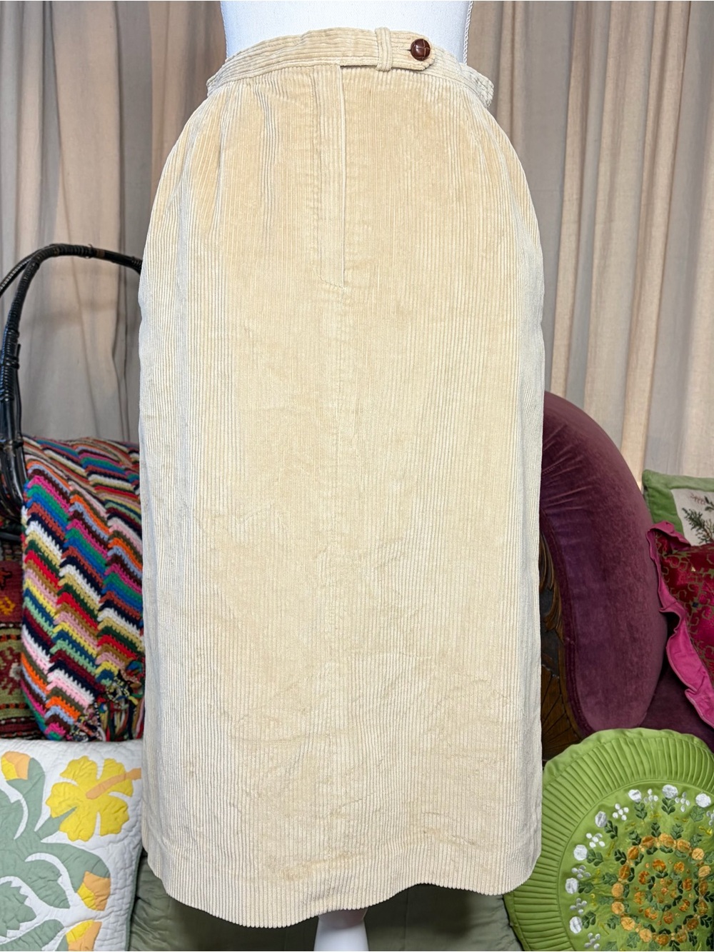 70s Evan Picone Corduroy Skirt